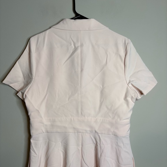 NWT Black Halo Ingrid Retro Button Front Swing Dress in Sweet Blush Pink Size 14 - Picture 8 of 10